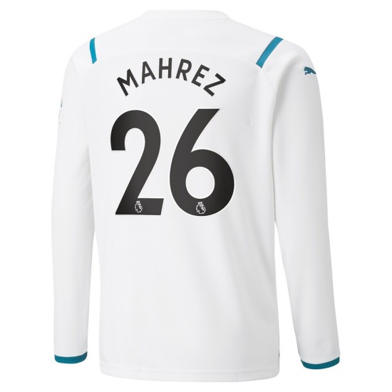 Camisola Manchester City Riyad Mahrez 26 Equipamento Segundo 2021-2022 Manga Comprida
